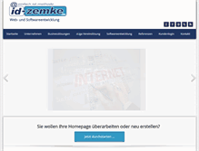 Tablet Screenshot of id-zemke.de
